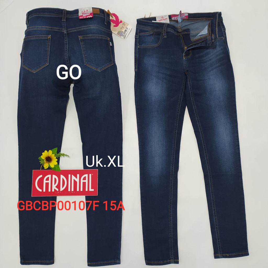 gof XL CELANA JEANS CARDINAL Pensil Casual Stretch Skinny Slimfit Super Skinny Celana Panjang Ladys