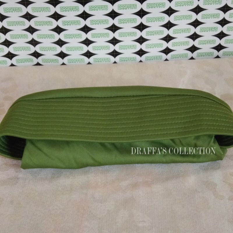 (ukuran M )Bergo oval polos /Daily Hijab/Kerudung sekolah/Jilbab lnstan/Bergo ASRI.-Hijau Daun (M)