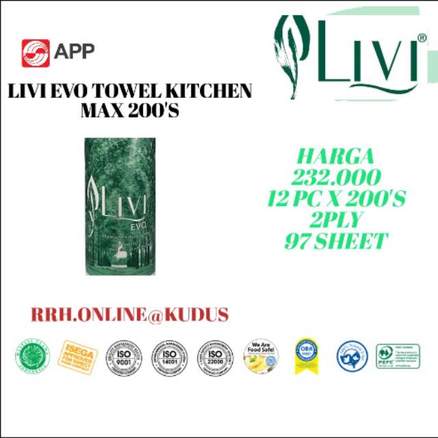 Tissue Livi kitchen towel