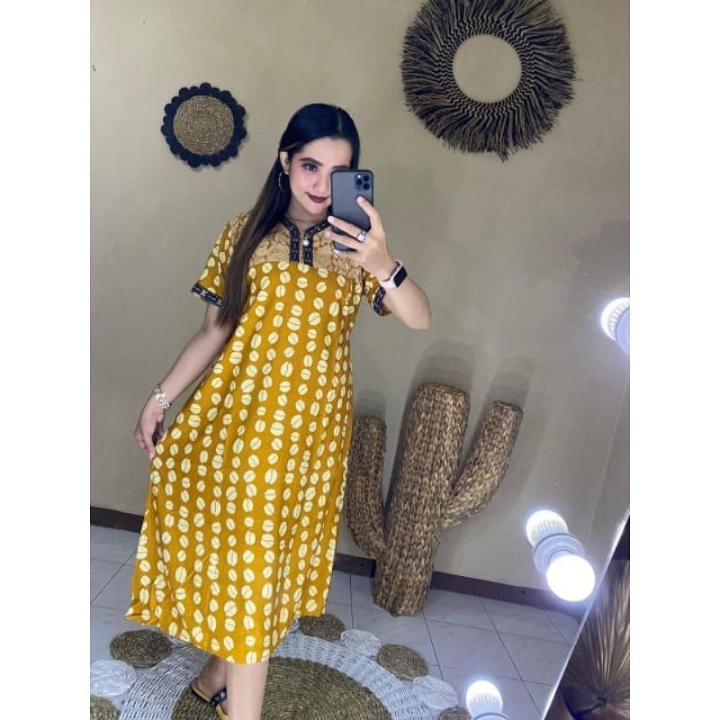 Daster Canela Brukat Kekinin || Daster Brukat || Daster Batik Pekalongan Maju