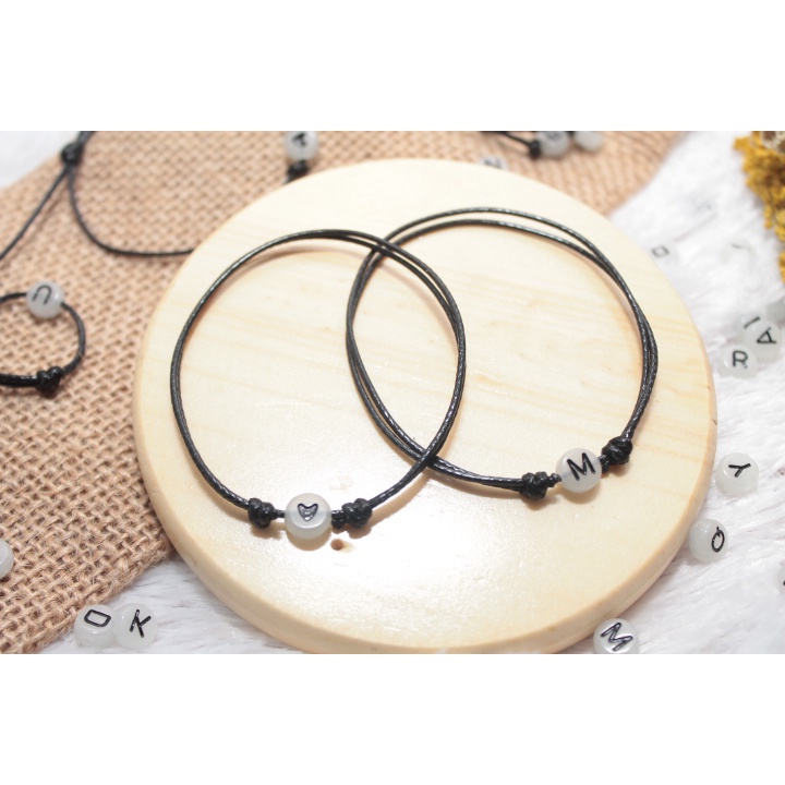 (COD) GELANG MOTE LOVE GLOW IN THE DARK (di gelap bisa nyala) gelang persahabatan / gelang pertemanan / gelang bestie / gelang viral / gelang murah / gelang terlaris / gelang pacaran / gelang hits / gelang huruf / gelang Costum / gelang nama / gelang inis
