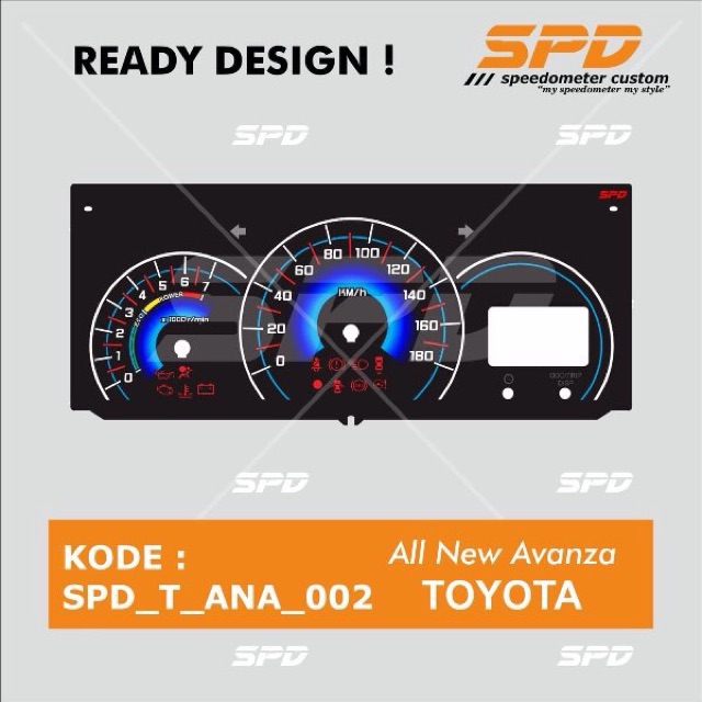 Papan panel speedometer spidometer custom All New Avanza