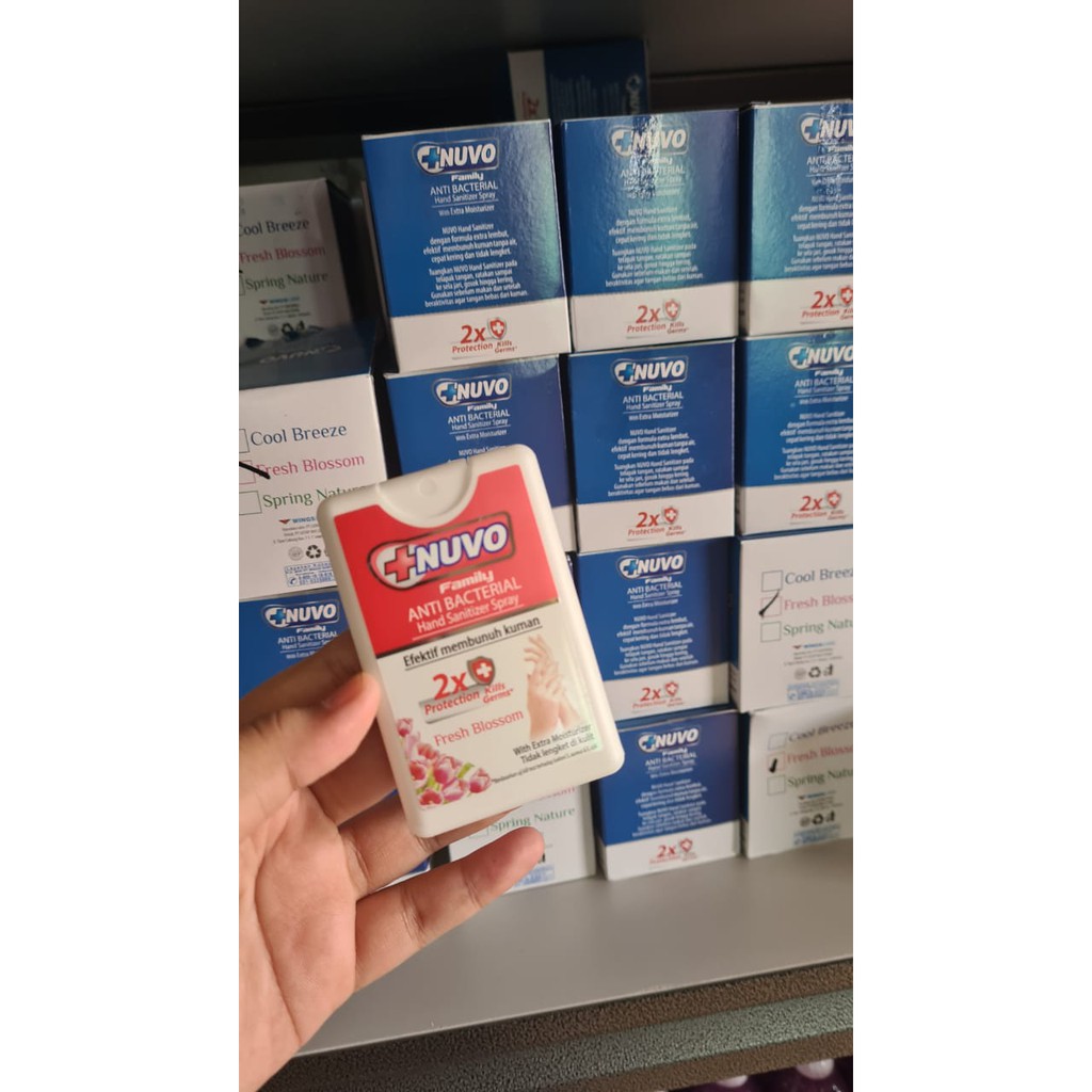 TERMURAH ORI] NUVO Hand Sanitizer Spray Handsanitizer Pocket Nuvo 18 ml ORIGINAL 18ml