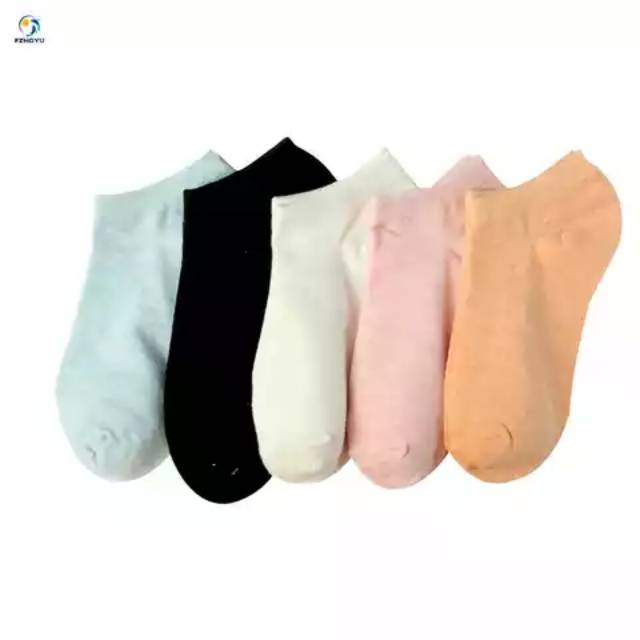 TOKO KL | (6 PASANG) 1/2 LUSIN KAOS KAKI PENDEK MATAKAKI ANKLE SOCKS  WARNA POLOS PRIA WANITA DEWASA UNISEX