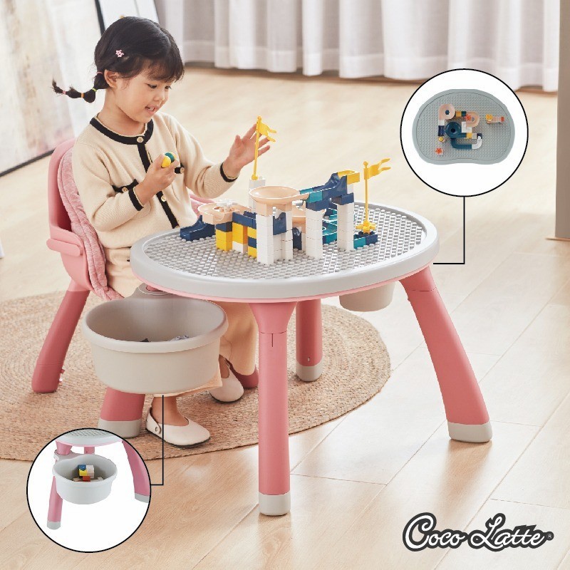 High Chair Cocolatte 3 in 1 Mushroom / Kursi Makan / Meja Belajar Anak