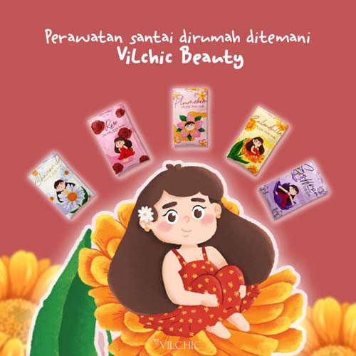 [Beli5 Free Gift] PEEL OFF MASKER ORGANIC PETAL MASK 15GR BY VILCHIC