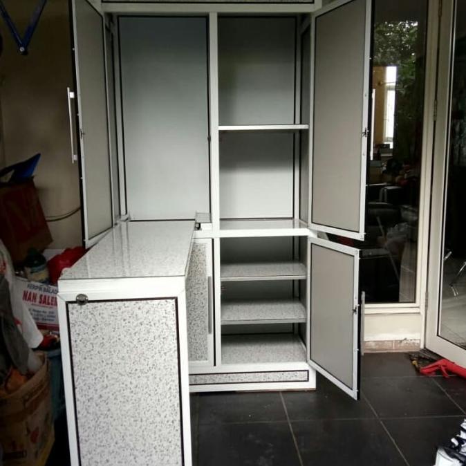 lemari pakain paket meja setrika alumunium/ACP