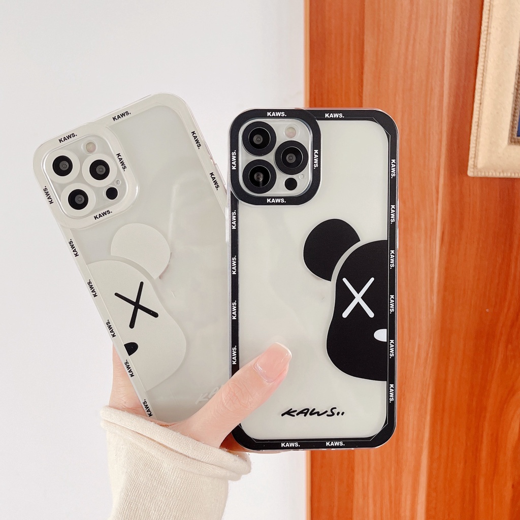 Soft Case Transparan Motif Beruang Untuk IPhone 14 13 12 Pro Max 11 10 XS XR X 8 7 6s Plus