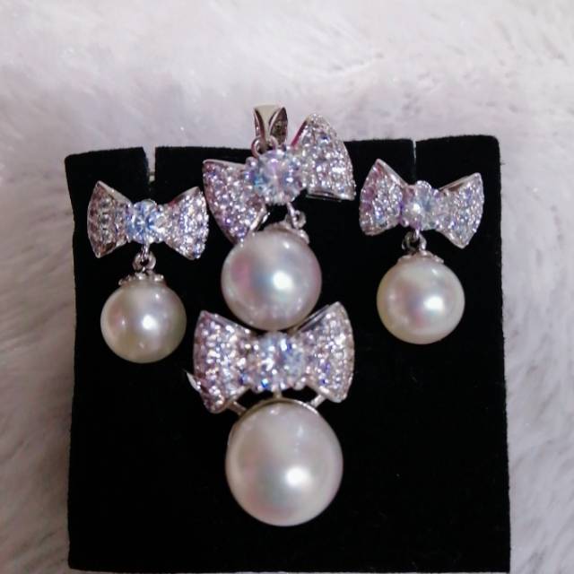 Set Mutiara Air Laut Asli