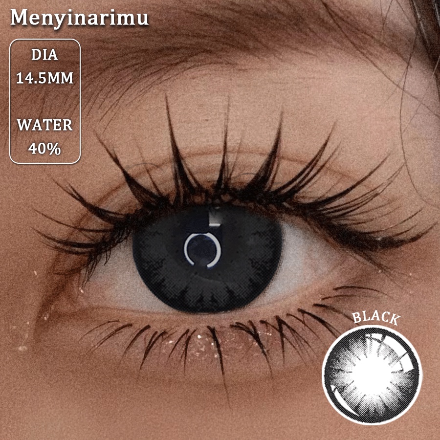 (COD)Menyinarimu Softlens Minus(-1~-6) Black Brown Softlens Lensa Mata Penuh Gaya Dan Cantik Softlens Brown Warna Lensa Kontak Soflen14.5 Mm 2022 New Dubai Import Premium Big Eye Exoticon Softlen