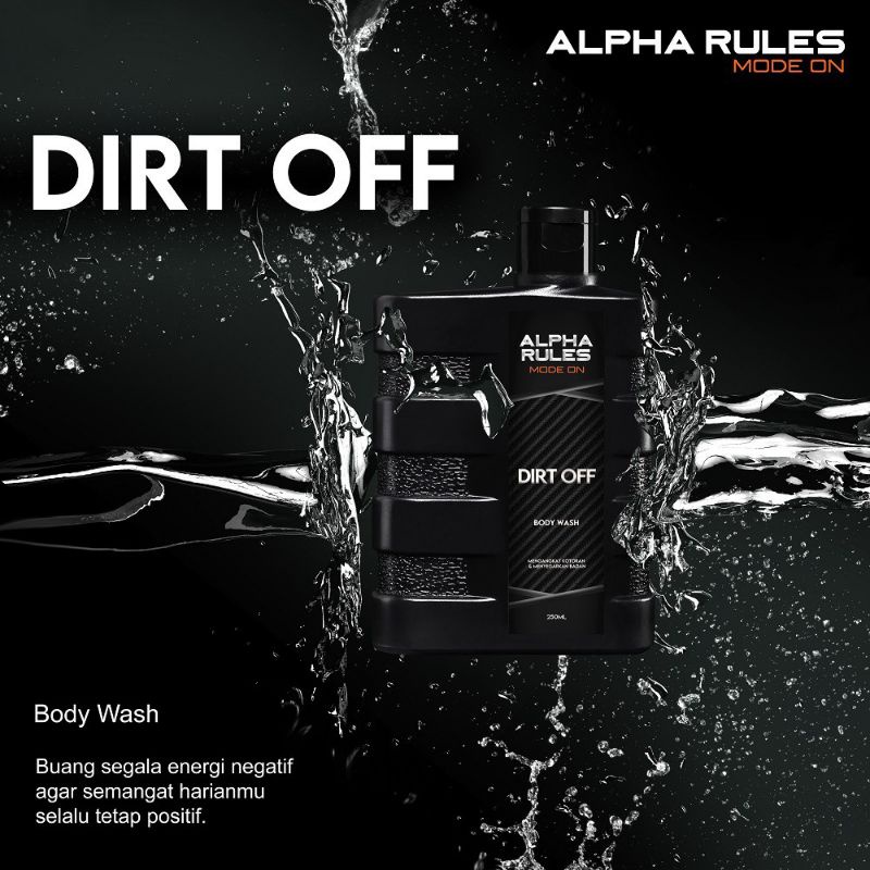 ALPHA RULES DIRT OFF BODY WASH