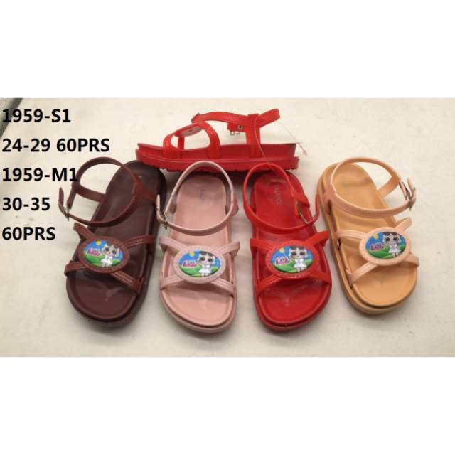 Sandal jelly tali anak lol balance 1959