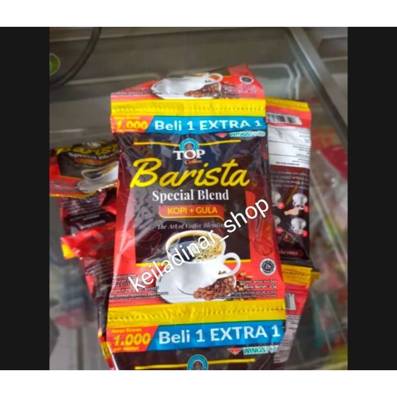 

TOP COFFE + GULA SPECIAL BLEND BARISTA isi 3 ( 25gr x 3pcs)