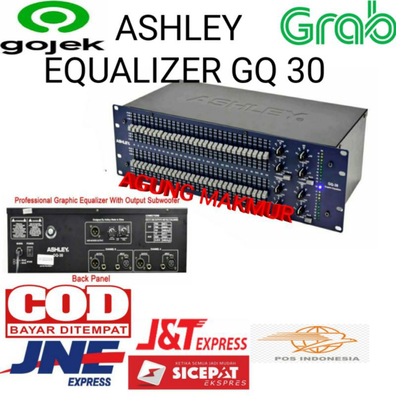 EQUALIZER ASHLEY GQ 30 PLUS SUBWOOFER ORYGINAL EQUALISER ASHLEY GQ-30
