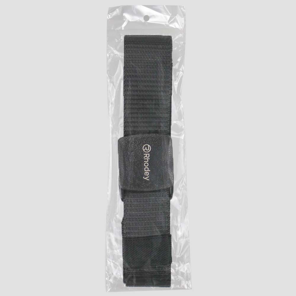 Rhodey Tali Ikat Pinggang Pria Tactical Anti Xray Plastik Canvas Non Metal Automatic Buckle - 899 - Black