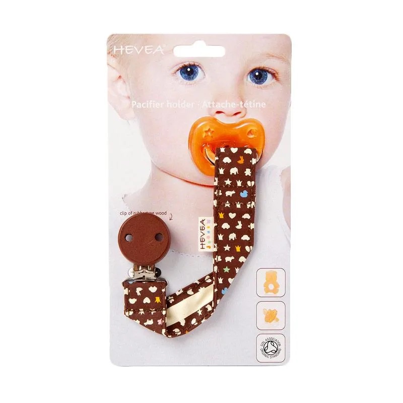 Hevea Pacifier Holder - Brown | Empeng Bayi