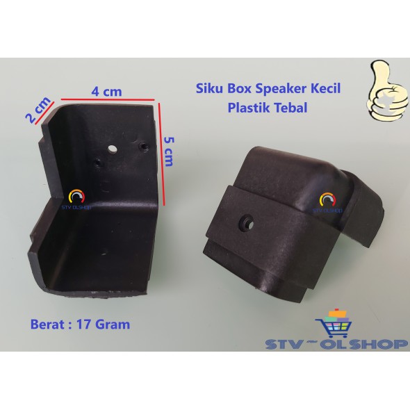 Siku Box Speaker Kecil / Sudut Box Salon Plastik Tebal SKL