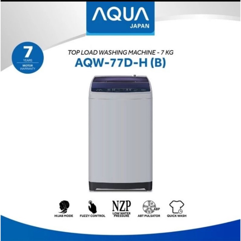 Mesin Cuci Aqua 1 Tabung Aqw 77D 7kg