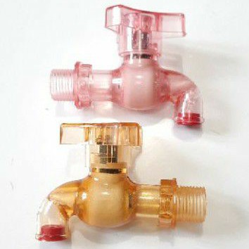 Kran PVC Transparan Baling 1/2&quot; / Keran Air Tembok (D4188)