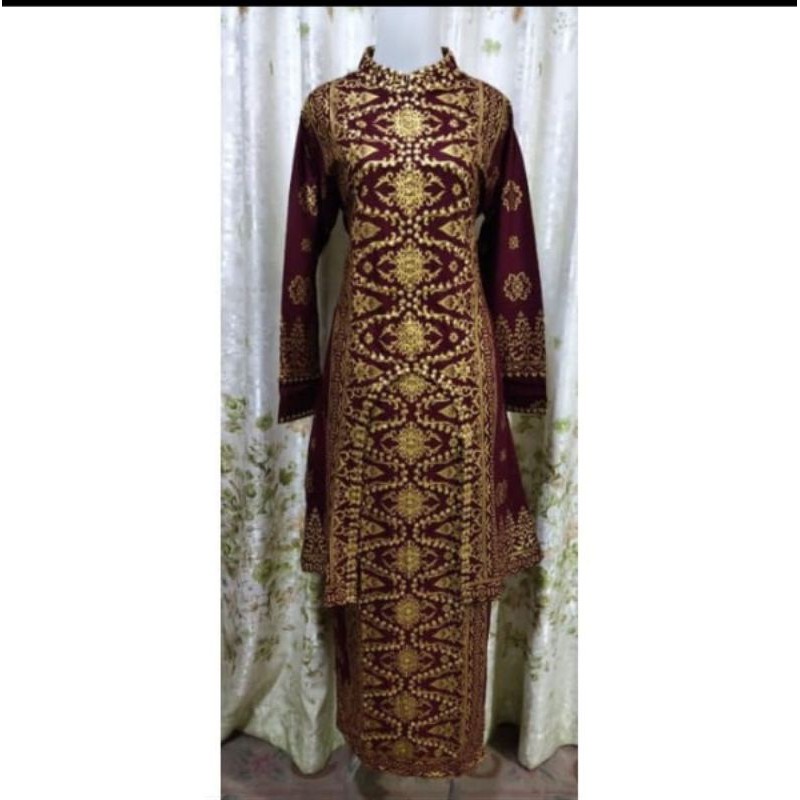 baju couple songket palembang/ baju kondangan