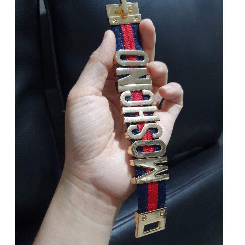 Gelang M0sch1n0 gelang branded accesories wanita import tidak karatan