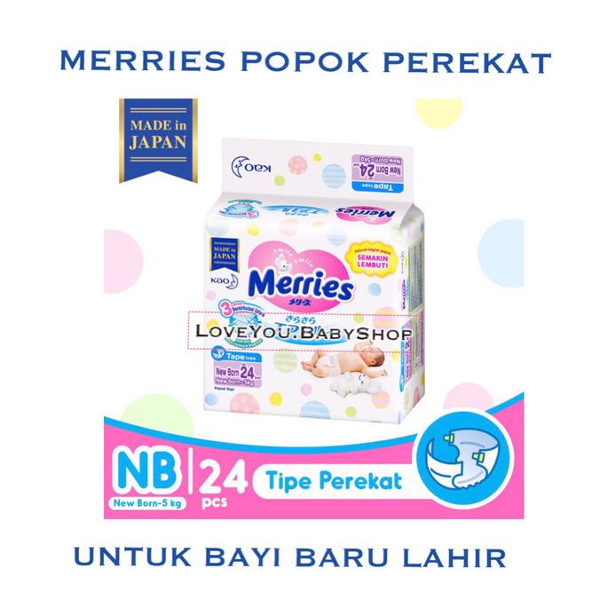 [[BISA COD]] MERRIES Popok Perekat,Tape untuk Bayi Baru Lahir/MERRIES Popok NewBorn