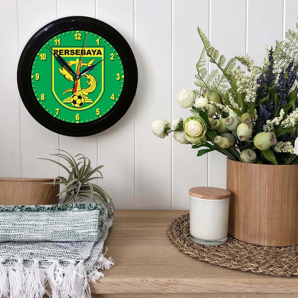 JAM DINDING BONEK PERSEBAYA 1   (DIAMETER 30CM)