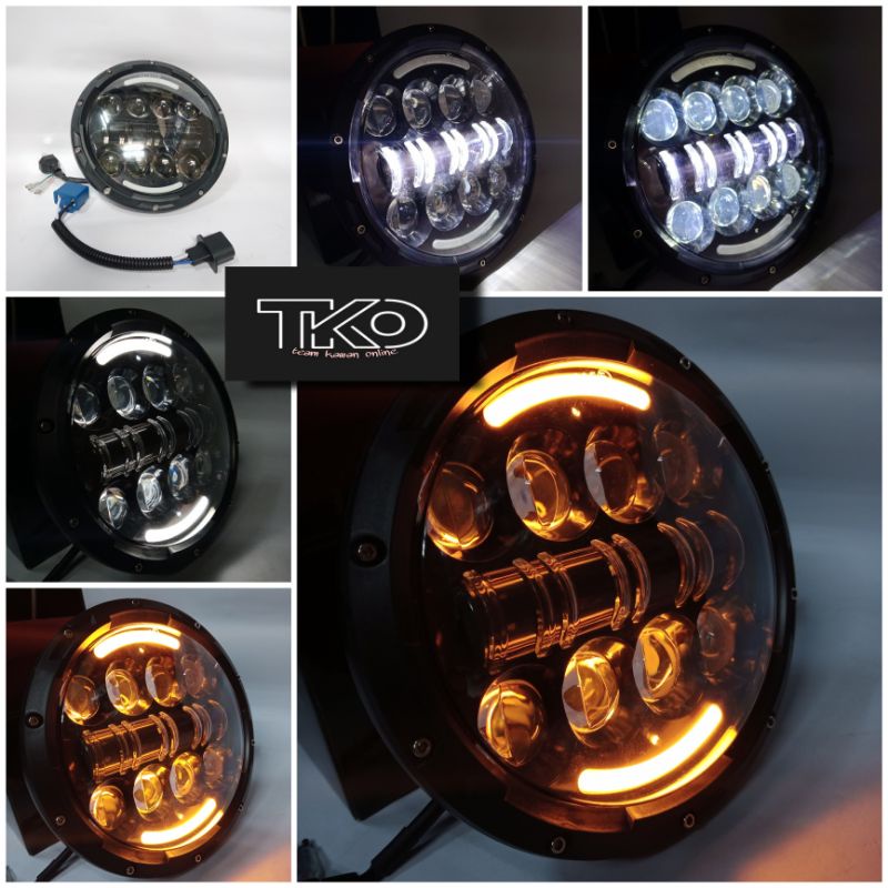 Reflektor lampu depan Spider 7 inch japstyle daymaker spider