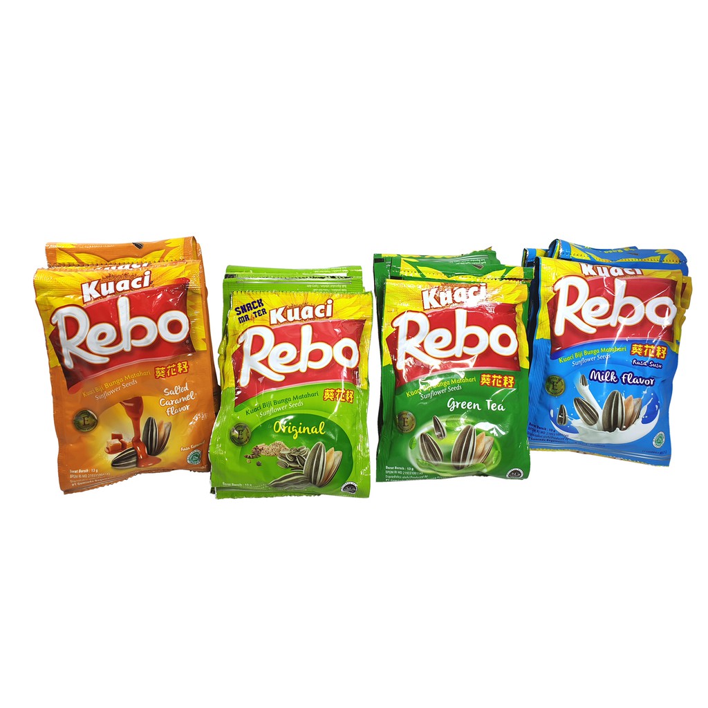 

Kuaci Rebo Renceng - Netto 10 bks x 13 gr