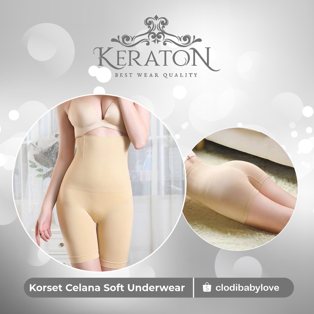 Pants InfraRed 3 in 1 Korset Celana Pengancang Pantat Korset Stocking Stagen Pelangsing Korset Celan