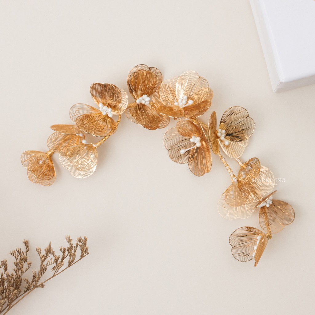 Sparklinc Aspen Hairpiece (gold)