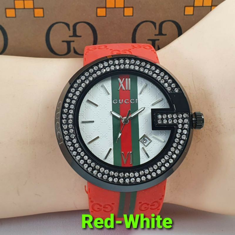 Jam Tanga Pria#Wanita Gucci G1032BBS Ultimate Premium Free Box Logo Gucci