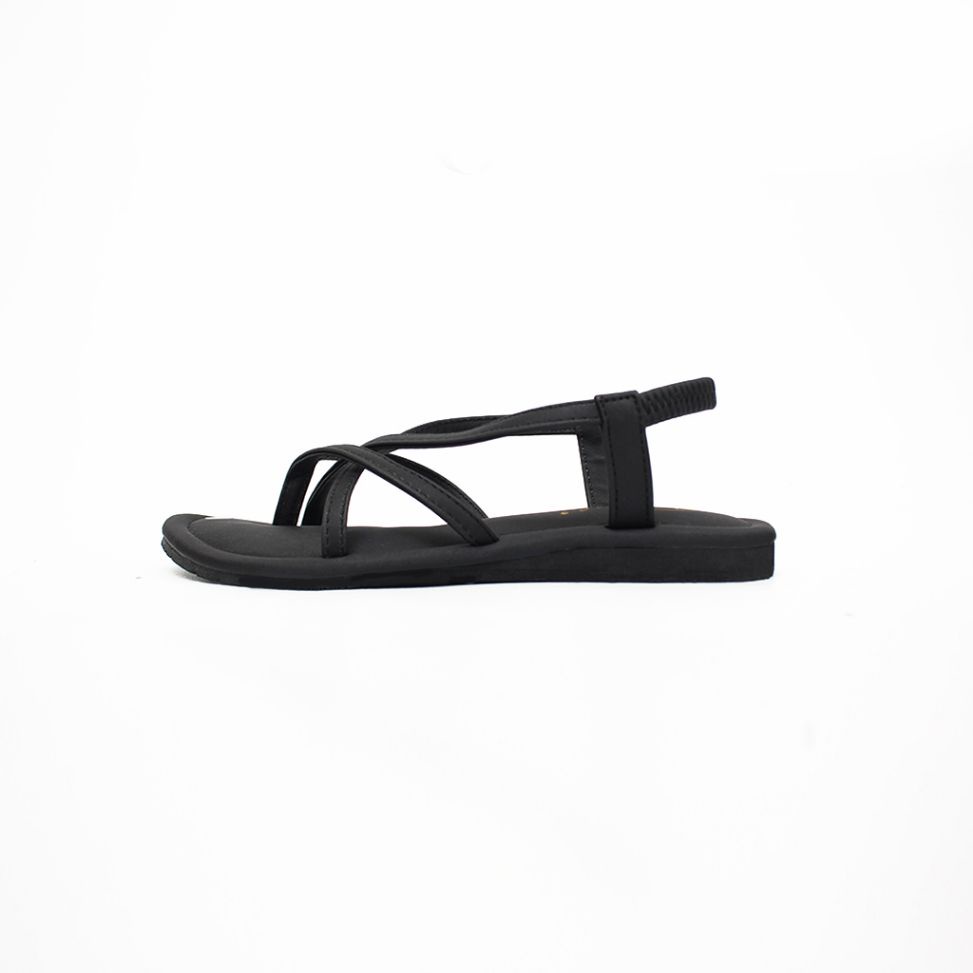 FARADELA Sandal Tali Silang F07-08.1-Hitam