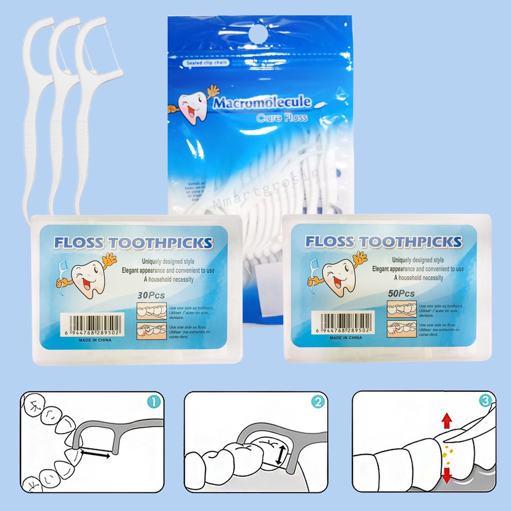 Dental Floss Toothpicks / Pembersih Selah Gigi / Benang Pembersih Gigi