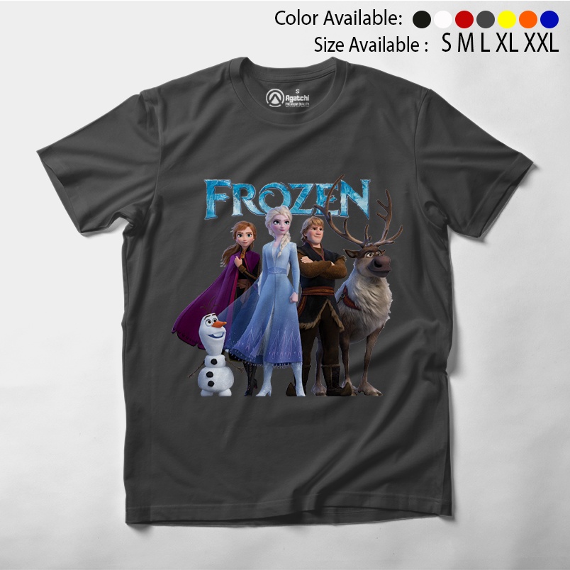 Baju Anak Kaos Atasan Anak Perempuan Motif Frozen