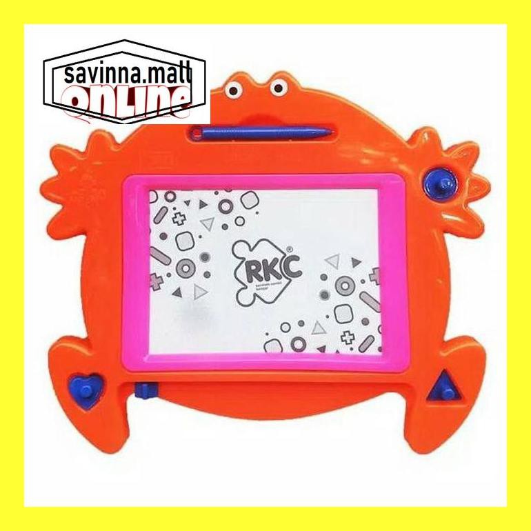 

Ankds Mainan Edukasi Anak - Magnetic Drawing Board Kodok Papan Tulis Magnet Kids40W