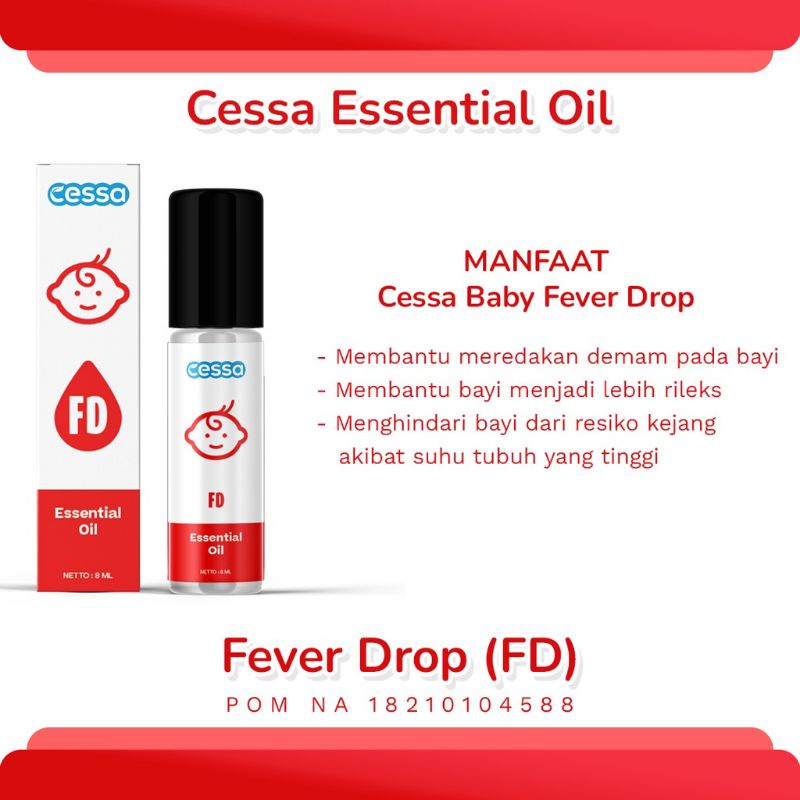 Cessa Baby / Pereda Panas Bayi / fever drop/ bugs away/ penurun panas bayi