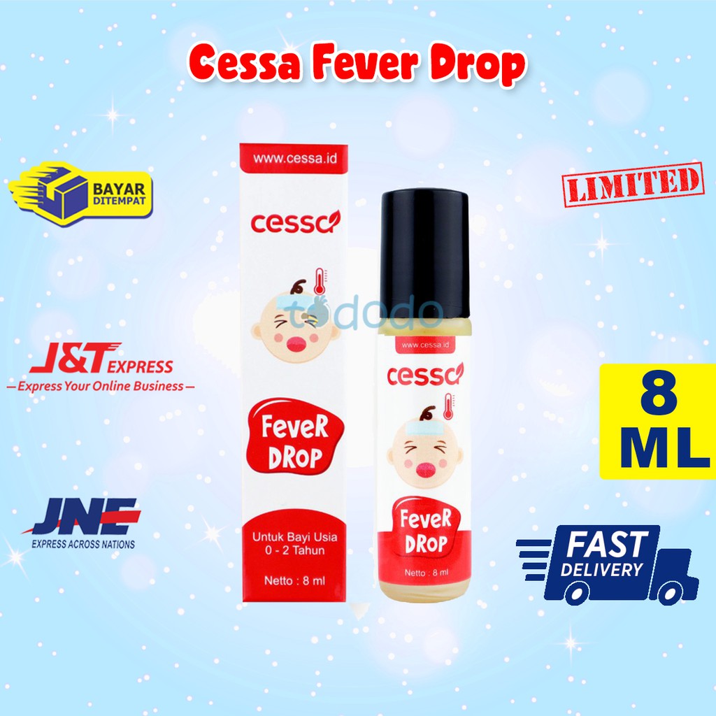 Cessa Fever Drop 8ml - Essential Oil  Penurun Demam