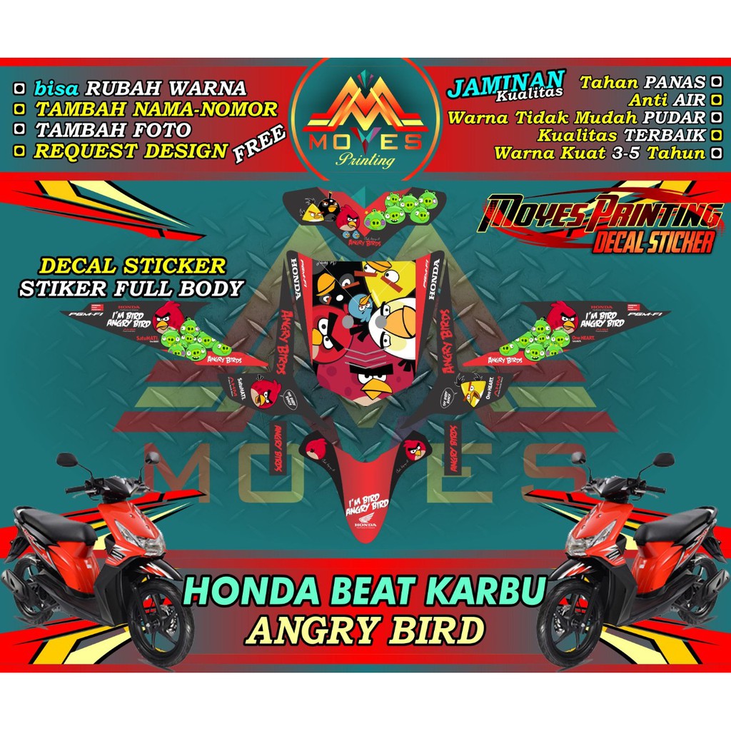 decal stiker full body motor beat karbu stiker motor beat karbu full body stiker beat karbu decal st