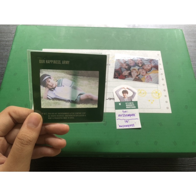 FULLSET DVD BTS SEASON GREETING 2019 SG19 BABY PHOTO JUNGKOOK JK