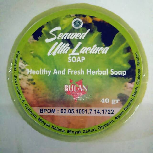 Seaweed Ulva Lactuca Soap Shopee Indonesia