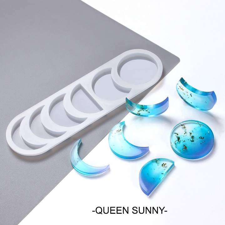Cetakan Resin Gerhana Bulan Lunar Eclipse Mold Silicone Pendant Liontin Bandul Mould Silikon