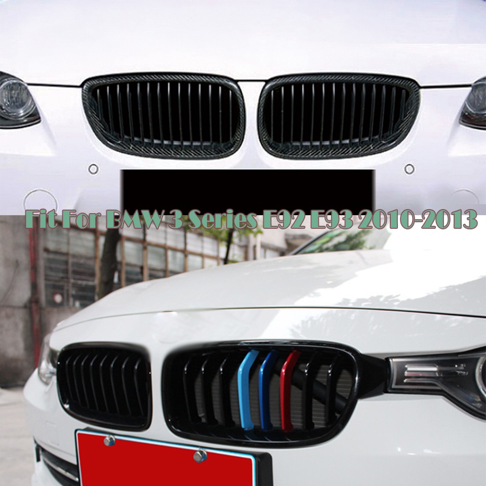 Kidney Grill Bumper Depan Warna Hitam Untuk BMW E92 E93 3 Series M3 2006-2013 M