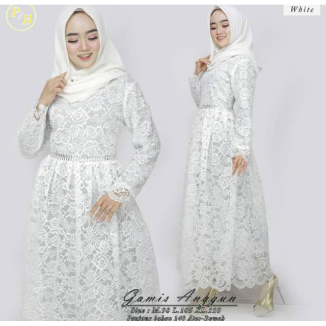 Realpic Maxi Brukat Anggun Original Butik