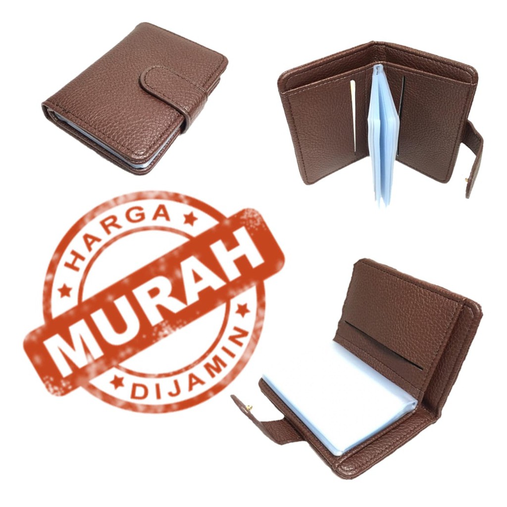 Dompet Kartu 26 in 1 Card Holder + slot uang kulit sintetis dompet kartu kredit elegan - K-1