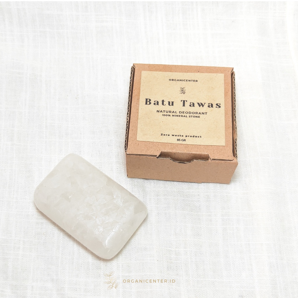 Deodoran Batu Tawas Natural Alami Mineral Zero Waste Kristal Deodorant Penghilang Bau Badan Eco Friendly Ramah Lingkungan