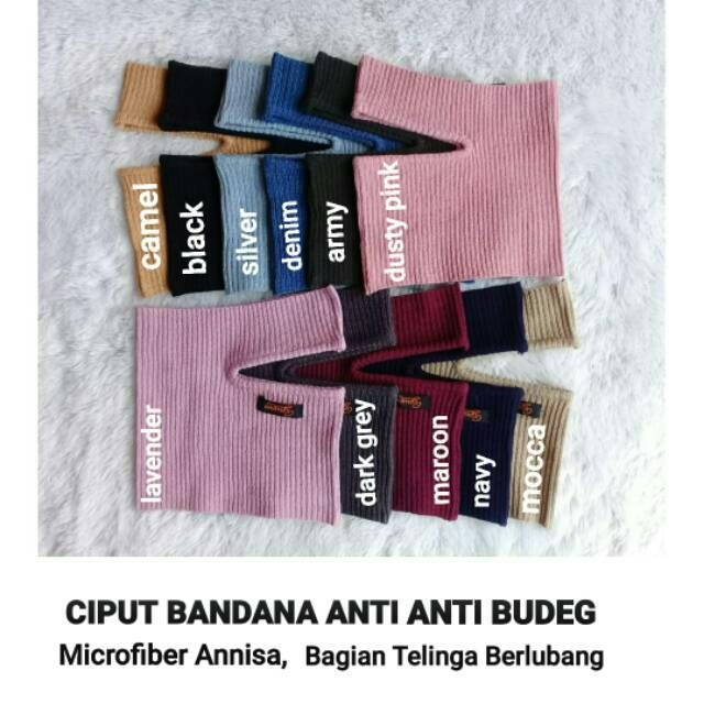 Inner Ciput Bandana Rajut Anti Budeg (Anbud) Premium Annisa Ori Salur