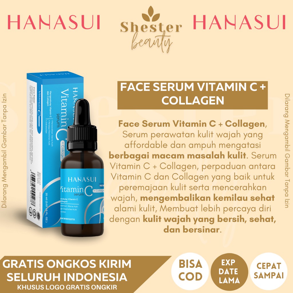 HANASUI SERUM COLLAGEN ORIGINAL / SERUM HANASUI BIRU SERUM COLLAGEN / SERUM MURAH / SERUM BPOM ORI