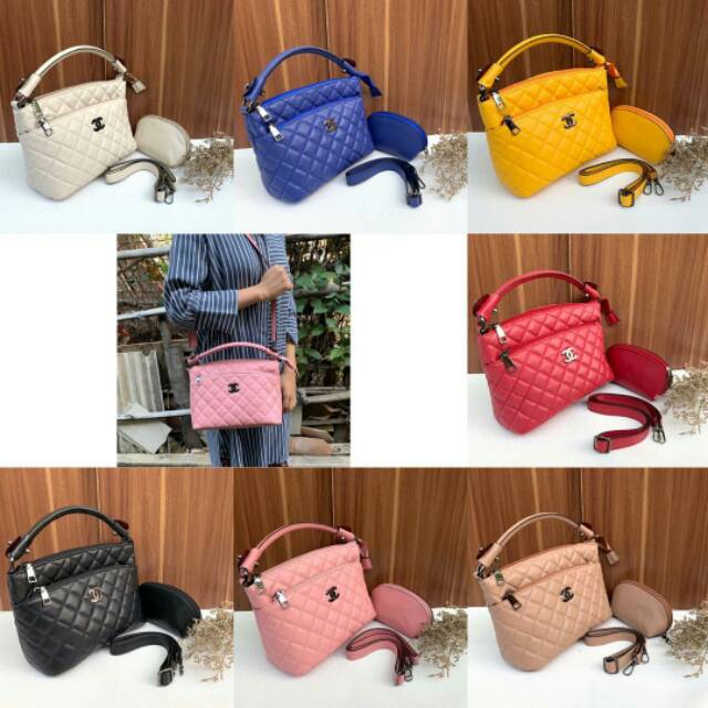 TAS WANITA CH ELISABET FREE DOMPET DAN TALI PANJANG