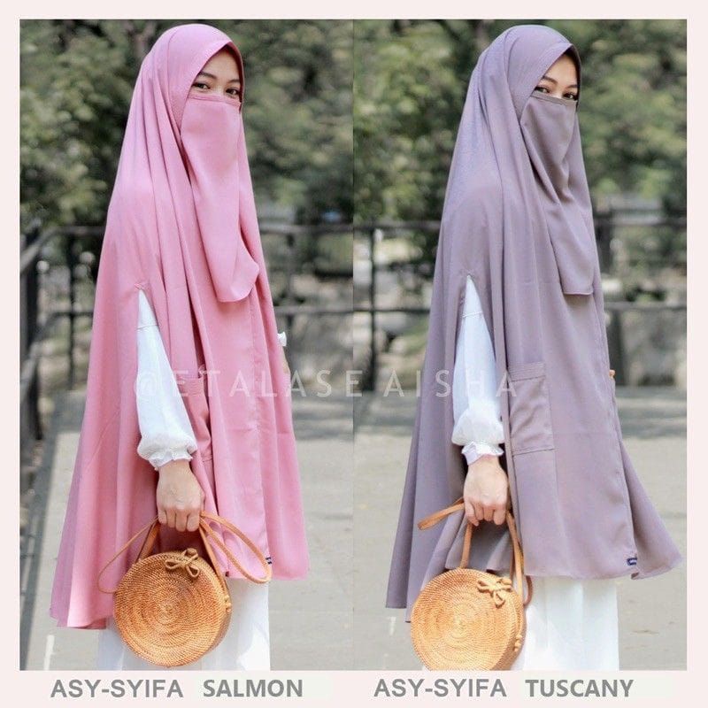Khimar Jumbo As Syifa Softpet Bonus Cadar Syar'i Asyifa XXL
